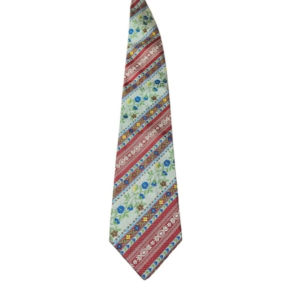 Kenzo Men Accessories Floral Tie Made In Italy Limited Edition VHTF Rare - Picture 4 of 9